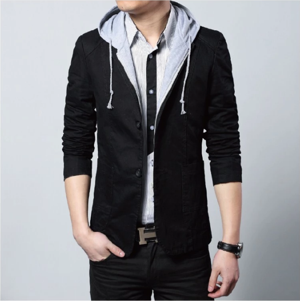 Mens Street Style Hooded Blazer SharpDressedMan.shop