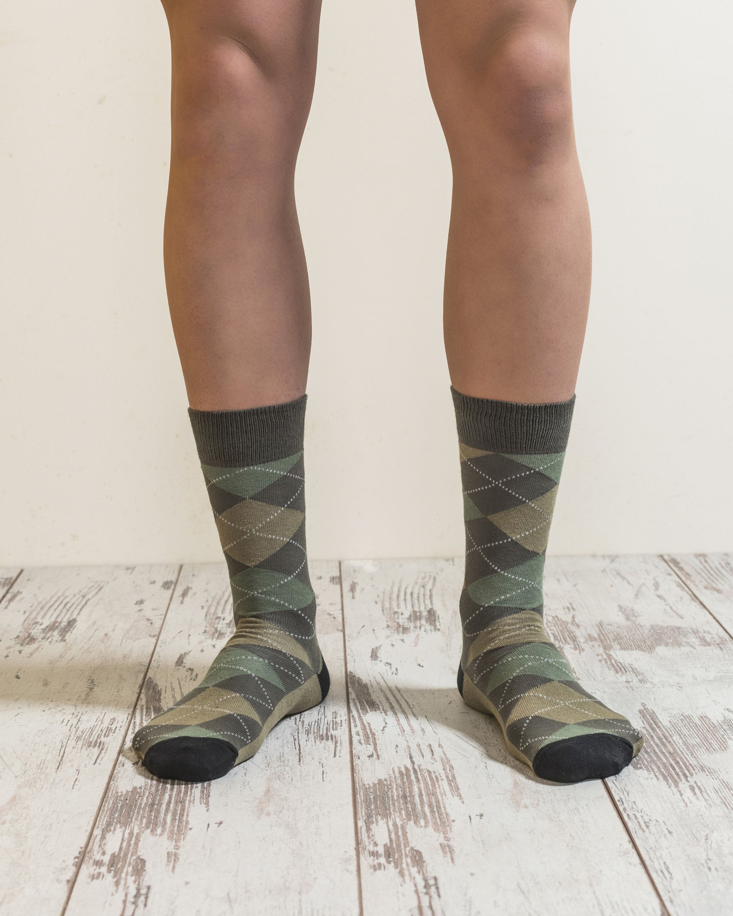 Men's Sage Argyle Socks