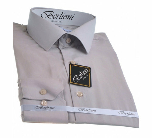 Berlioni Slim Fit Solid Shirt 155304