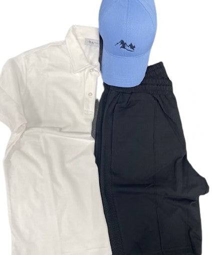 Men's Casual Wear Matched Set - Polo Shirt, 100% Cotton Shorts and