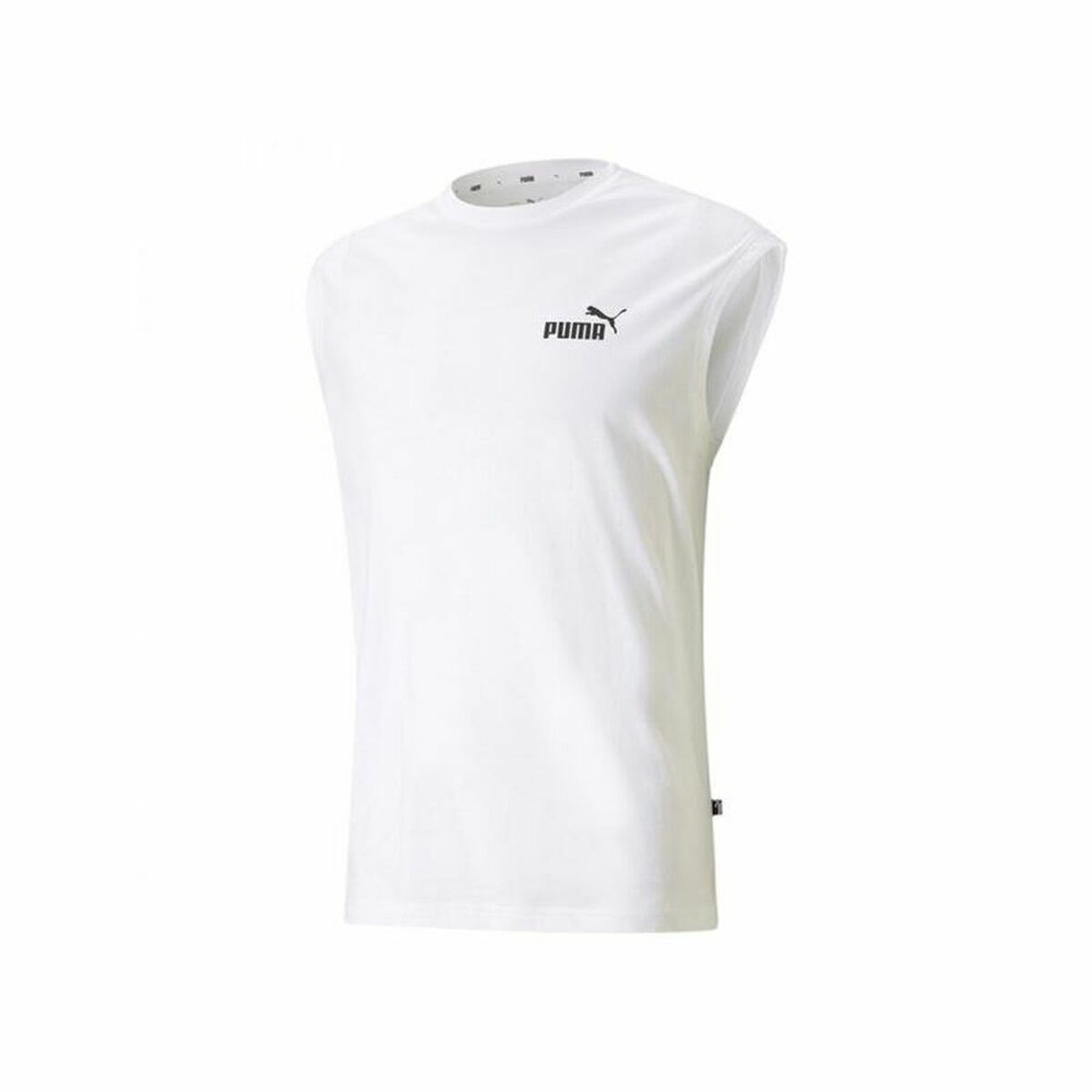 Men’s Short Sleeve T-Shirt Puma Sleeveless Tee White