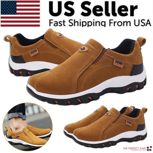 Men's Loafer Slip On Athletic Shoes Casual Walking Sneakers Outdoor