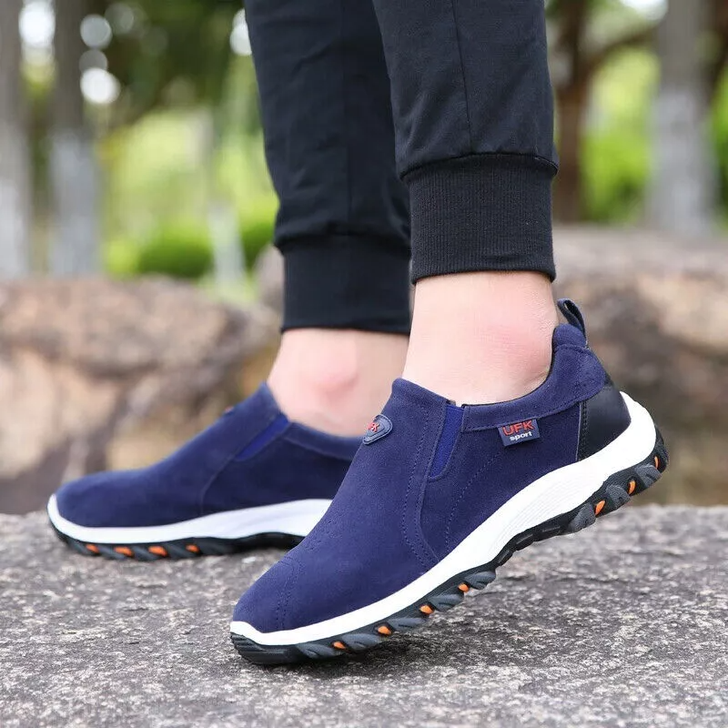 Men's Loafer Slip On Athletic Shoes Casual Walking Sneakers Outdoor