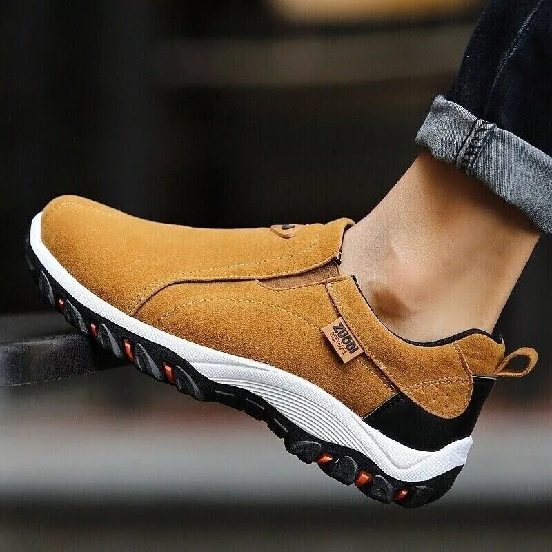 Men's Loafer Slip On Athletic Shoes Casual Walking Sneakers Outdoor