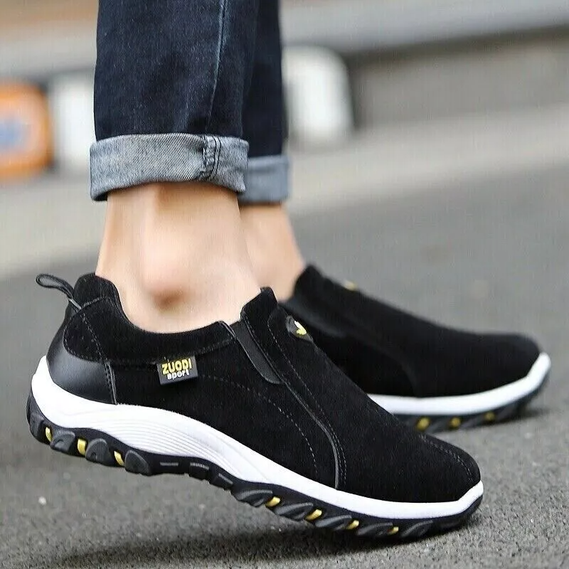 Men's Loafer Slip On Athletic Shoes Casual Walking Sneakers Outdoor