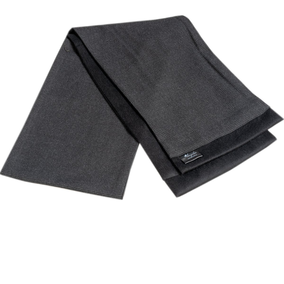 Dark Grey Mens Wool Scarf - Fashion neck scarf for winters