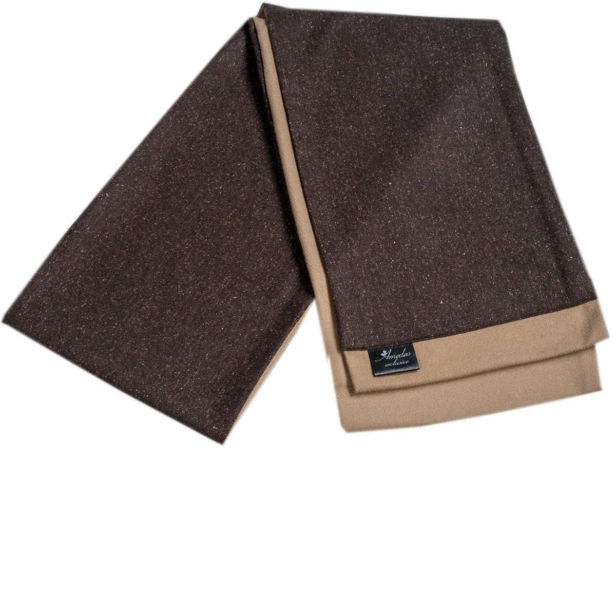 Comfortable Brown Mens Wool Scarf - Fashion neck scarf for winters