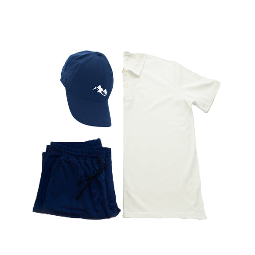 Men's Casual Wear Matched Set - Polo Shirt, 100% Cotton Shorts and