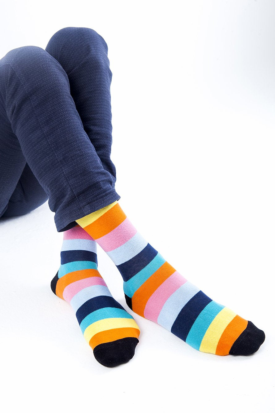 Men's Rainbow Stripes Socks