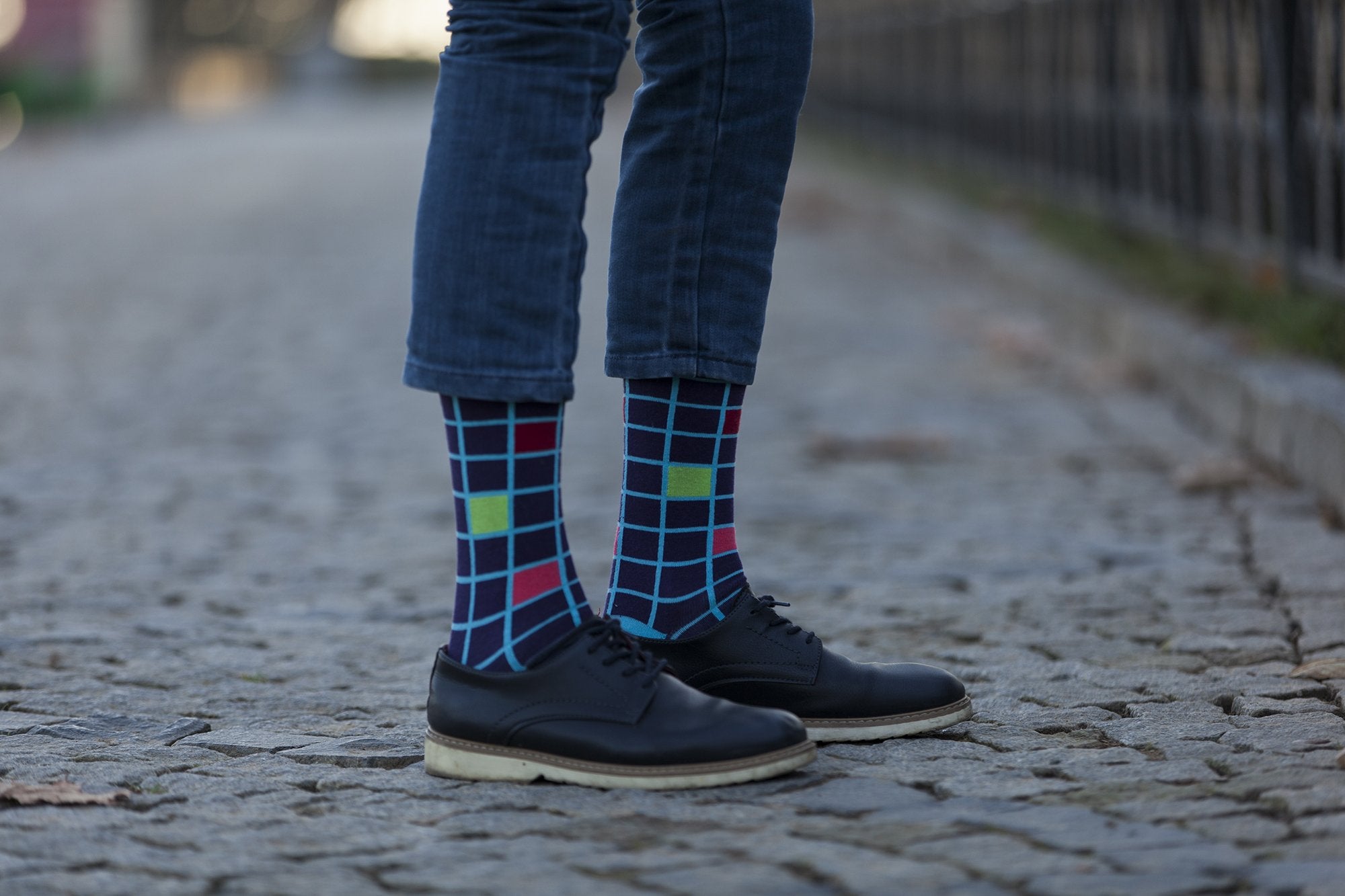 Men's Fashionable Blocks Socks