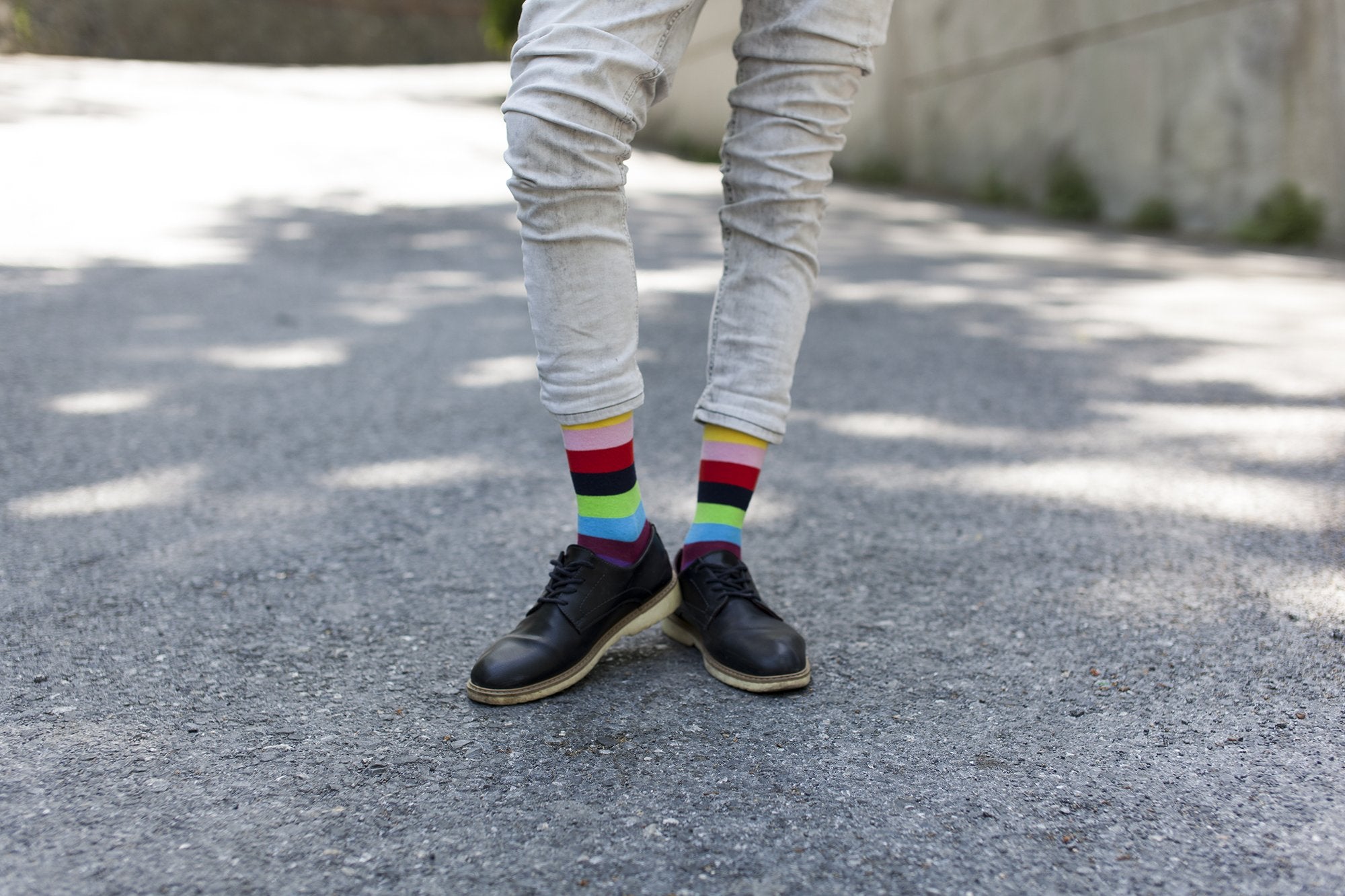 Men's Rainbow Stripes Socks