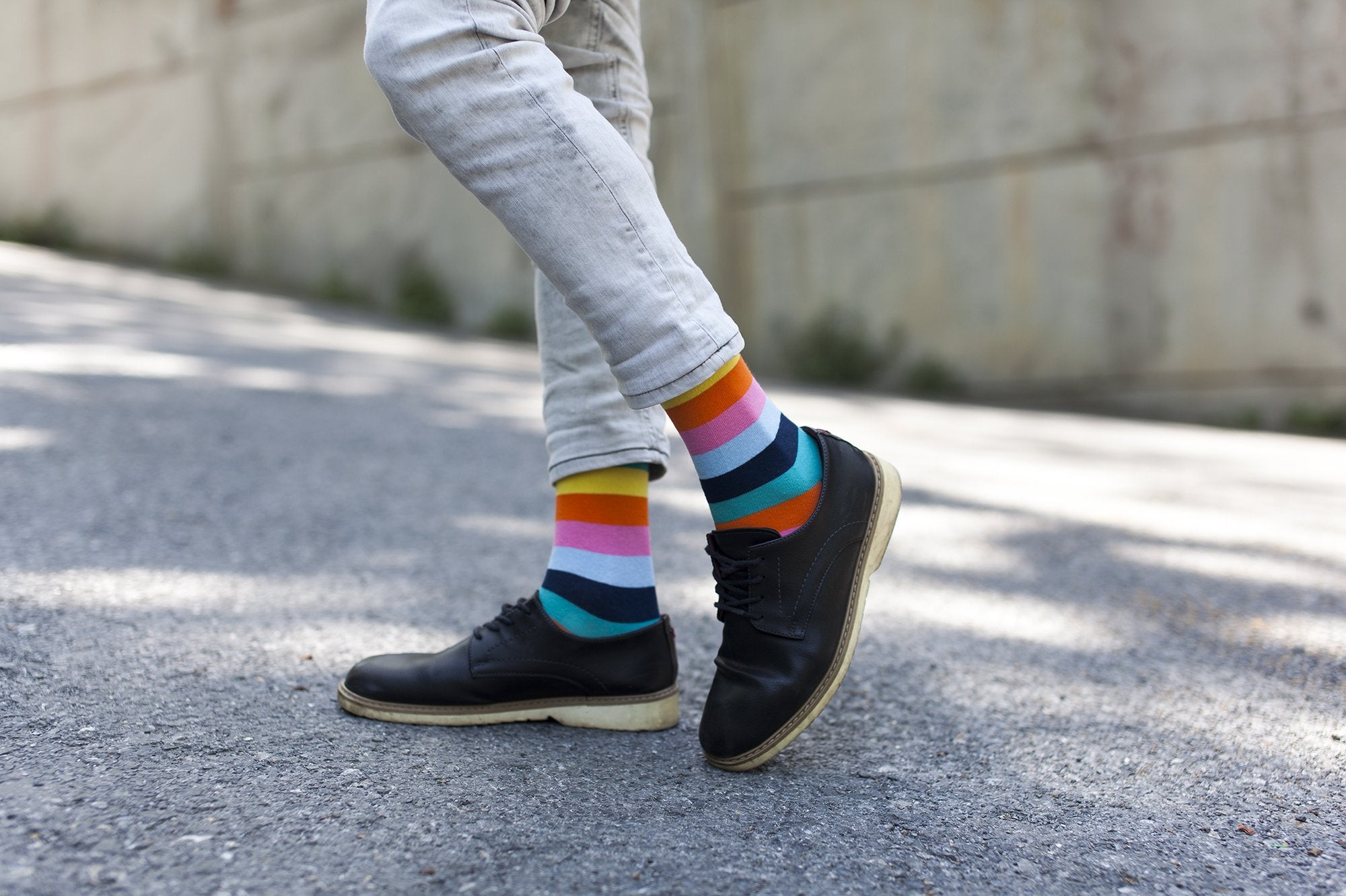 Men's Rainbow Stripes Socks