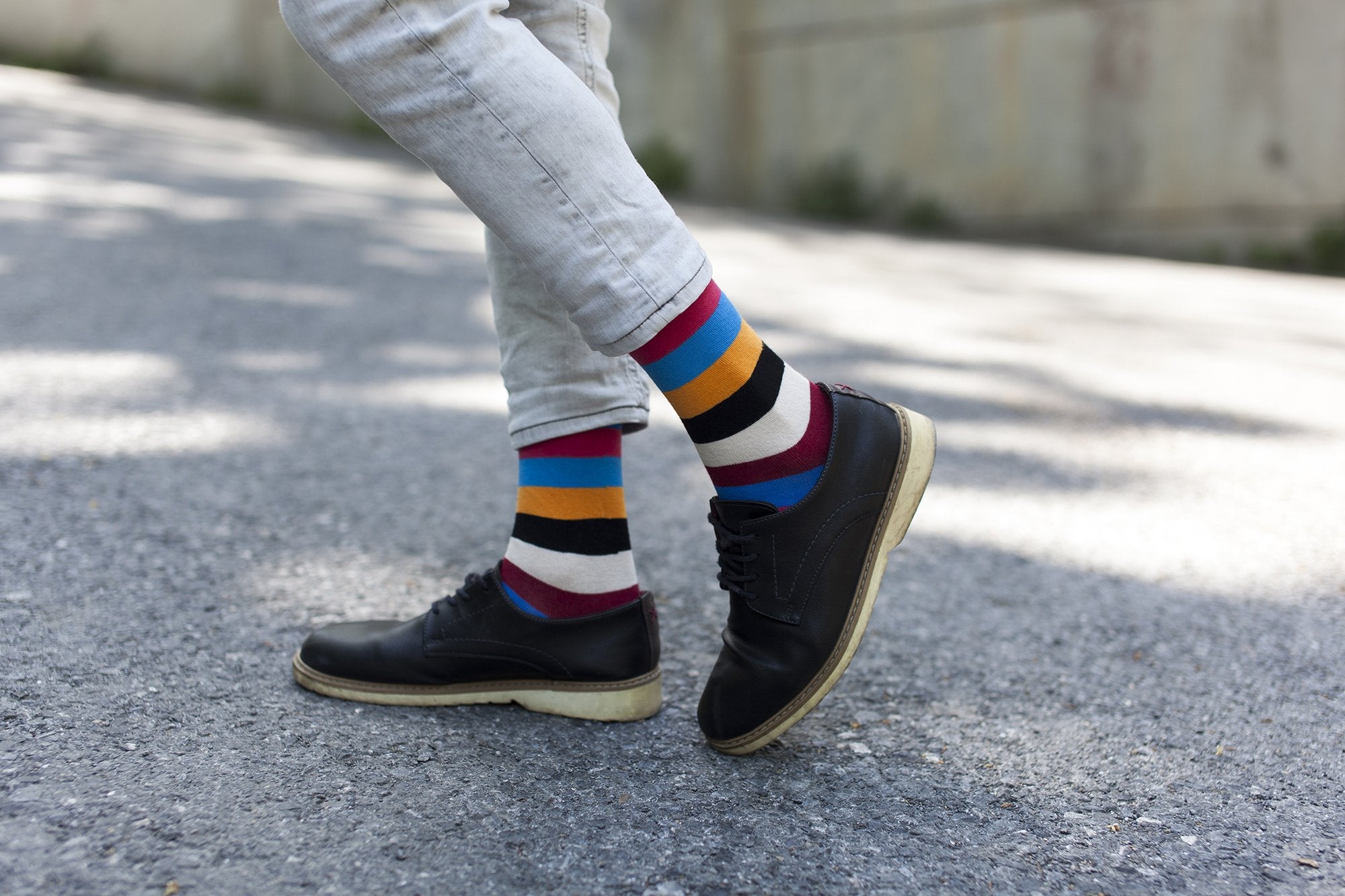 Men's Rainbow Stripes Socks