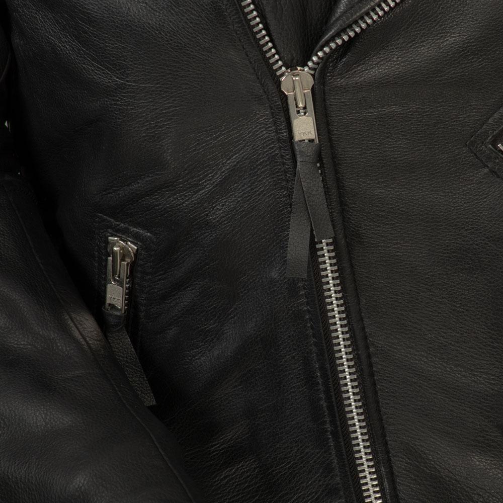 Fillmore - Men's Leather Motorcycle Jacket (Black)