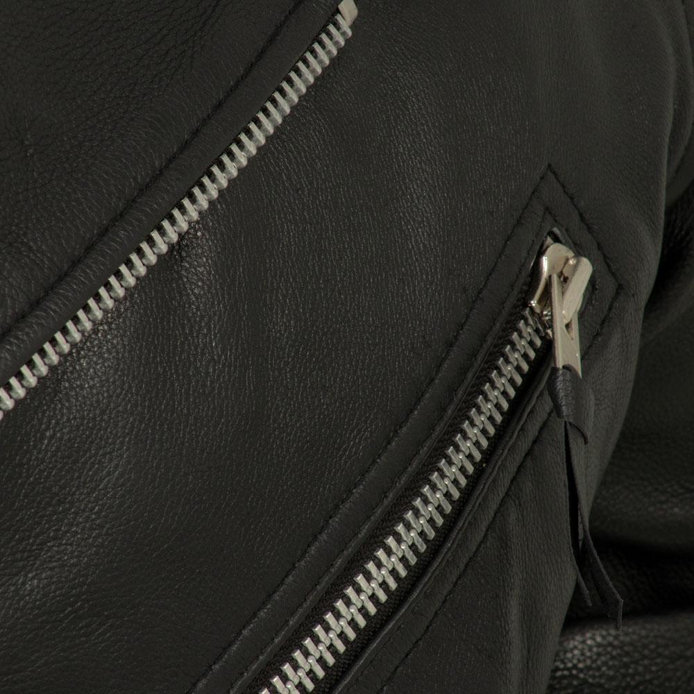 Fillmore - Men's Leather Motorcycle Jacket (Black)