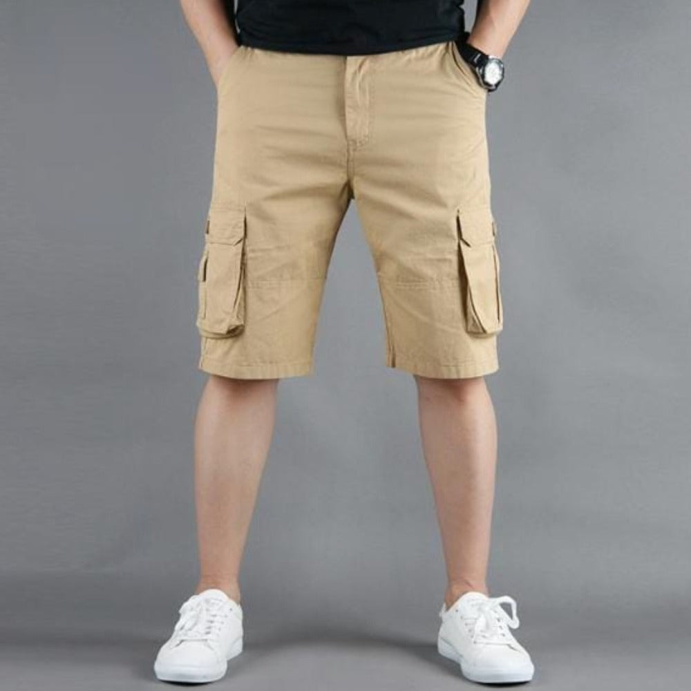 Mens Casual Cargo Shorts with Side Pockets