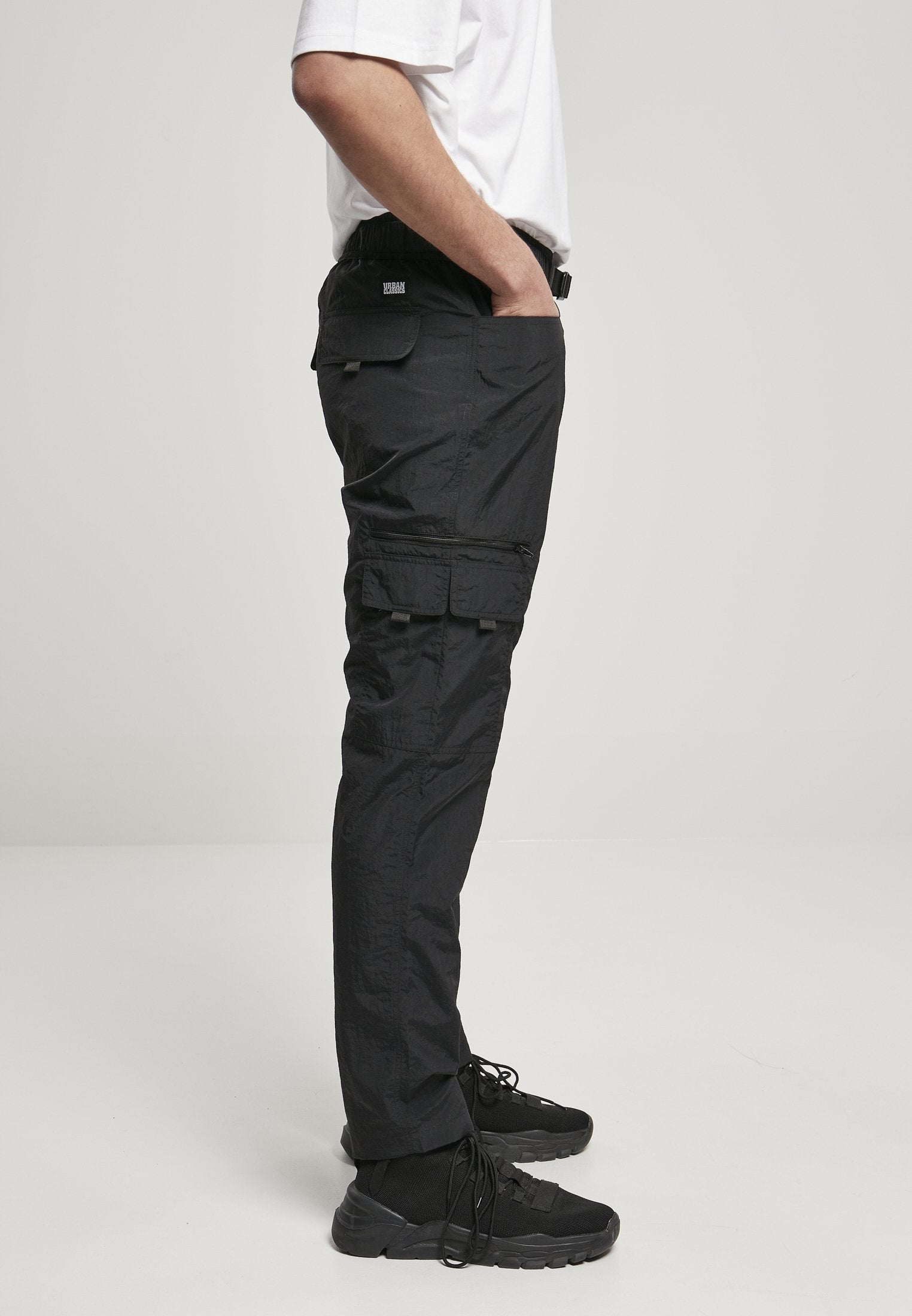 Adjustable Nylon Cargo Pants