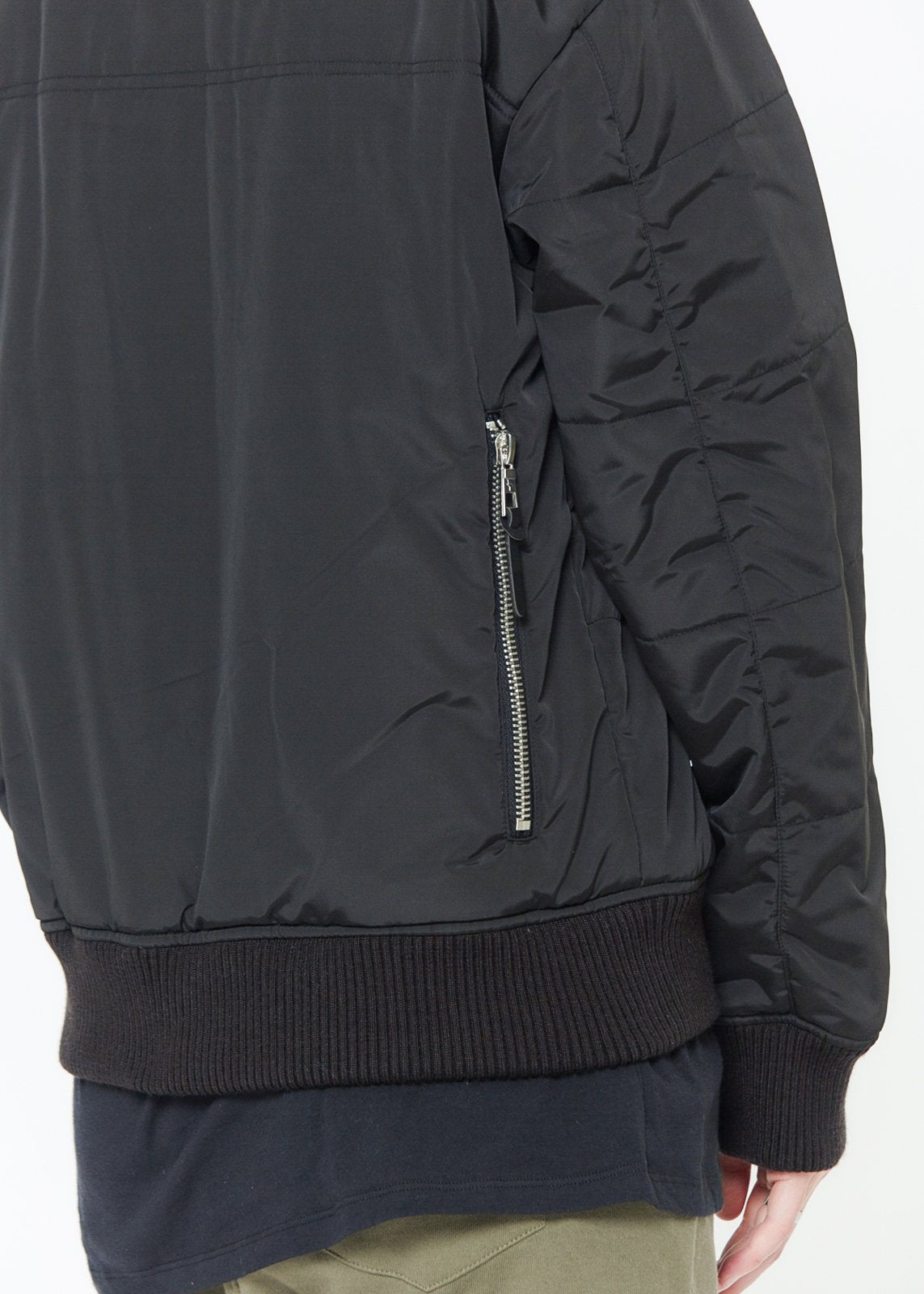 Konus Men's Bomber Jacket With Multiple Pockets in Black