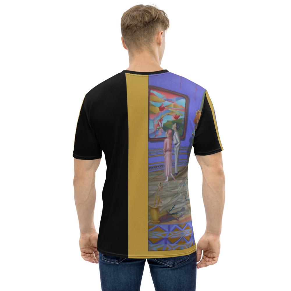 Men's T-shirt Fashion Gold Black Graphic Designs Sharon Tatem Fashions