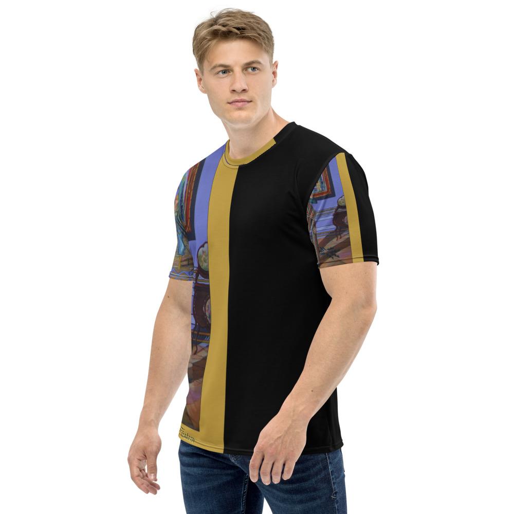 Men's T-shirt Fashion Gold Black Graphic Designs Sharon Tatem Fashions