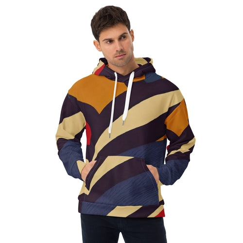 Mens Graphic Hoodie Colorblock Print 29138