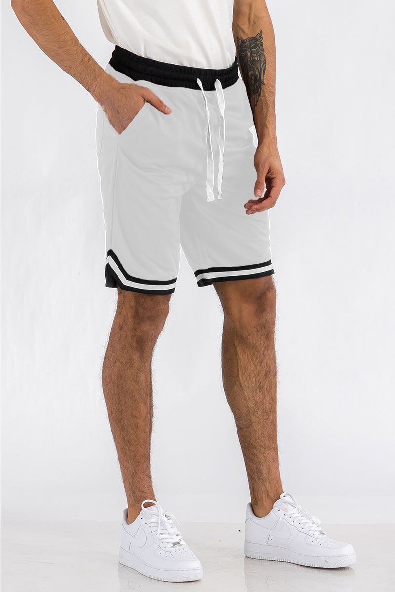 Mens Striped Basketball Active Jordan Shorts