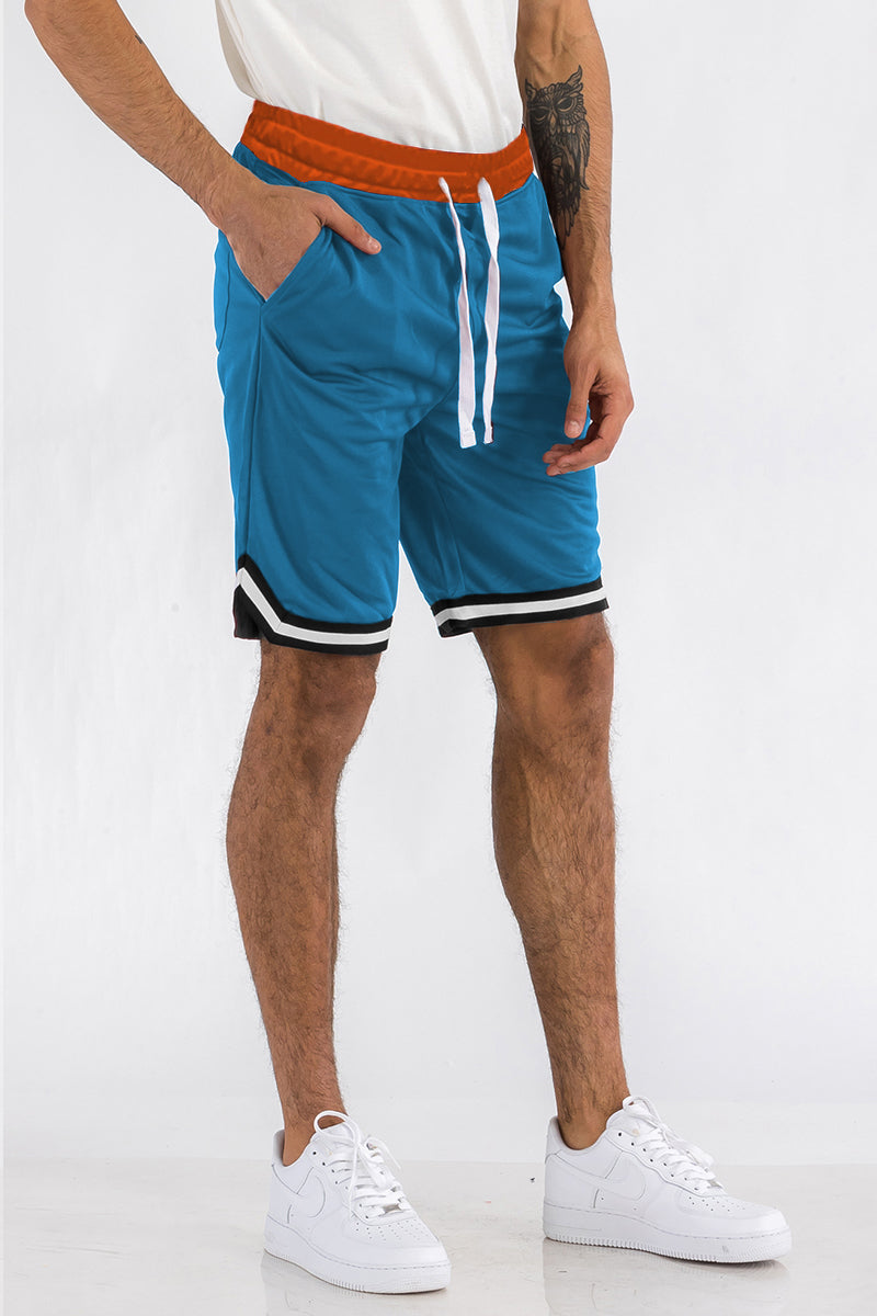 Mens Striped Basketball Active Jordan Shorts