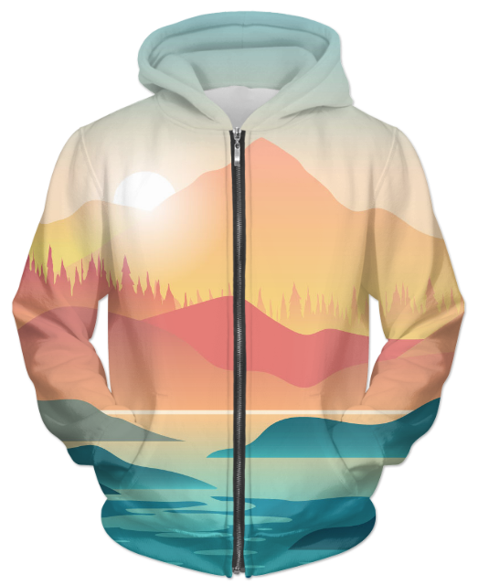 First Person Kayak UNISEX ZIP HOODIE