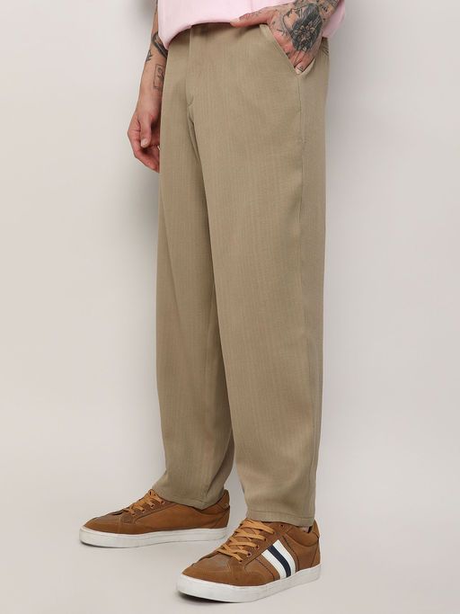 Men's Solid Tailored Trousers