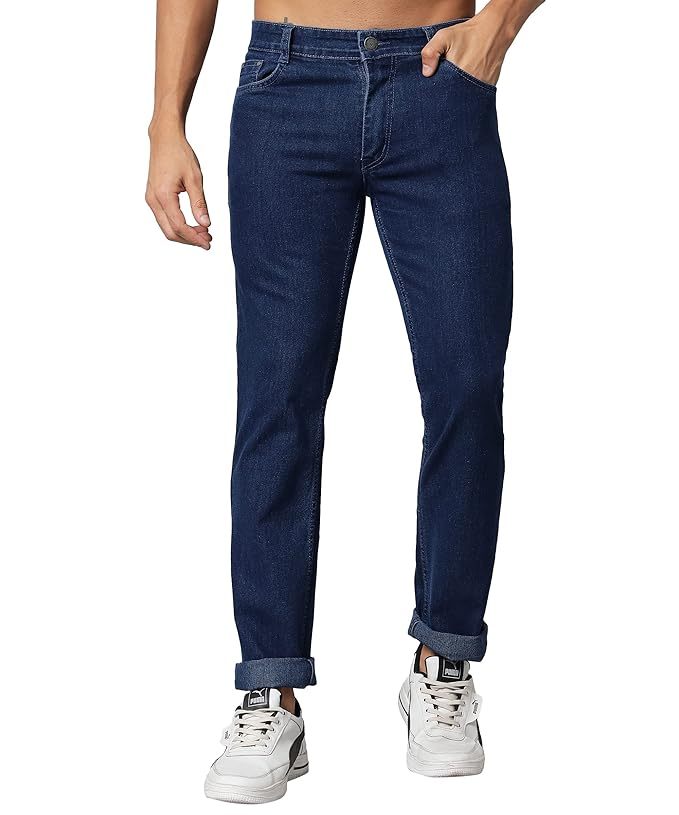 Men's Clean Look Regular Fit Jeans  (Size-XL) (Color-BLUE)